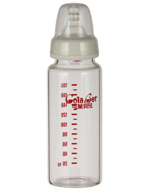 可樂貝兒直身玻璃奶瓶180ml