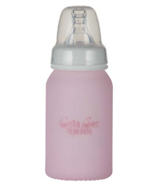 可樂貝兒防跌打玻璃奶瓶