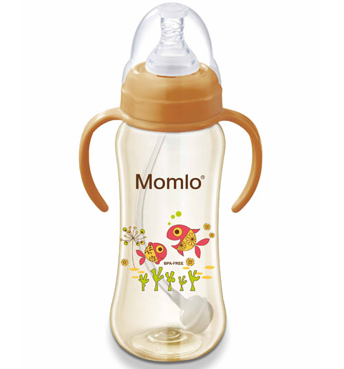 苗苗樂標(biāo)口弧形PPS奶瓶300ML