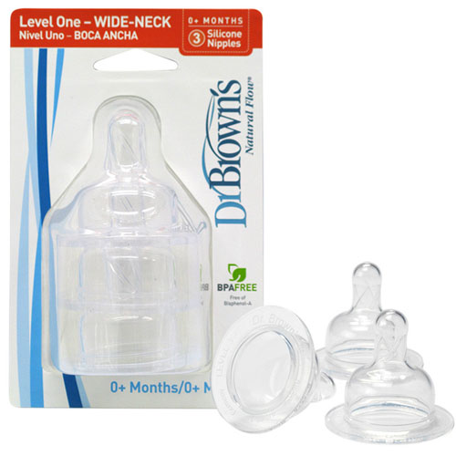 布朗博士流量1寬口奶嘴(3個(gè)裝)