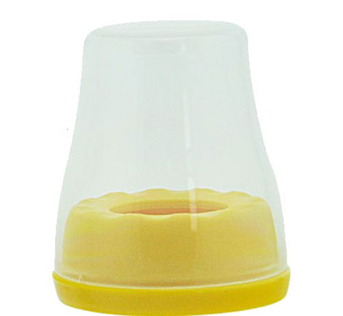 好可愛標(biāo)口奶瓶牙蓋組黃色