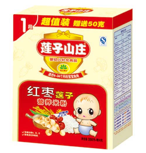 蓮子山莊紅棗蓮子米粉盒裝1段