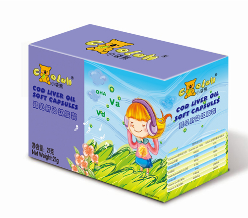 小袋熊鱈魚(yú)肝油軟膠囊