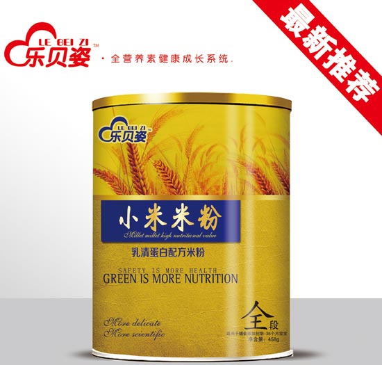 樂貝姿鈣鐵鋅小米米粉全段桶裝