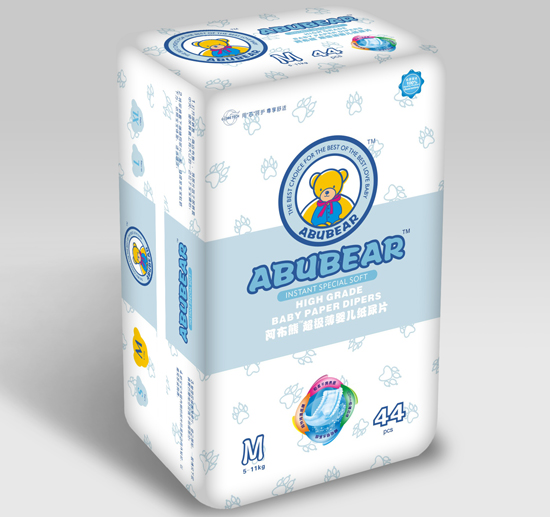 阿布熊超級薄嬰兒紙尿片M碼44片