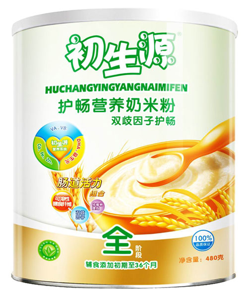 初生源雙歧因子護(hù)腸護(hù)暢營養(yǎng)奶米粉全段