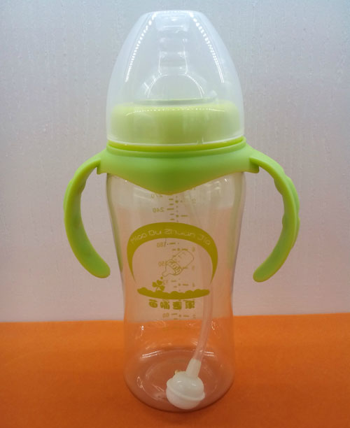 苗哺專家10安寬口弧形雙耳PPSU高級(jí)奶瓶