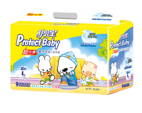 護(hù)兒寶超級薄彈力嬰兒紙尿褲L碼20片