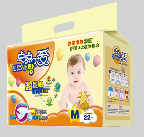 點(diǎn)點(diǎn)愛(ài)超能吸極薄嬰兒紙尿褲M碼