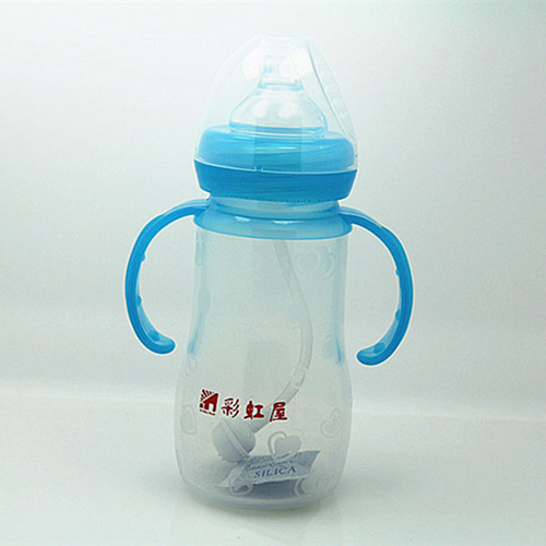彩虹屋硅膠寬口徑奶瓶240ML