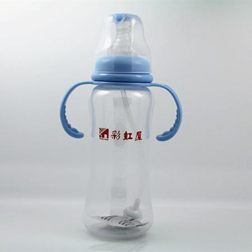 彩虹屋PP標口徑圓弧奶瓶300ML藍色