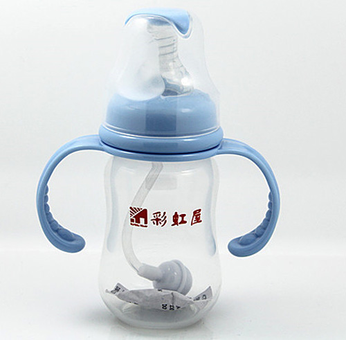 彩虹屋PP標口徑圓弧奶瓶150ML藍色