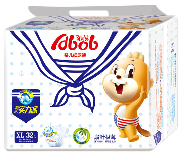 阿葆扇葉極薄嬰兒紙尿褲XL32片