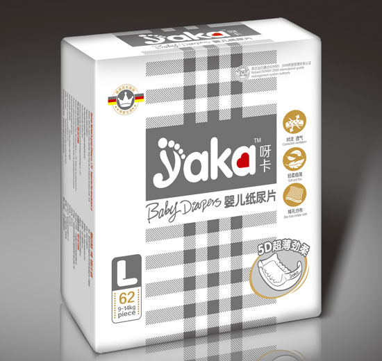 呀卡嬰兒紙尿片L碼62片