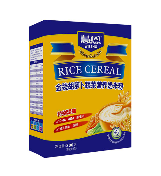 復(fù)件 慧恩300克金裝胡蘿卜蔬菜營養(yǎng)奶米粉