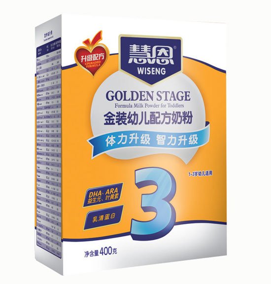 慧恩400克升級(jí)配方3段