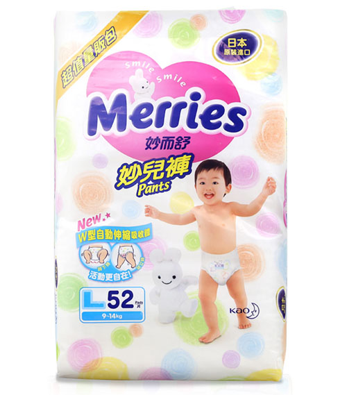 臺灣花王妙而舒拉拉褲L碼52片