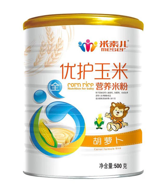 米素兒胡蘿卜優(yōu)護(hù)玉米營(yíng)養(yǎng)米粉聽裝