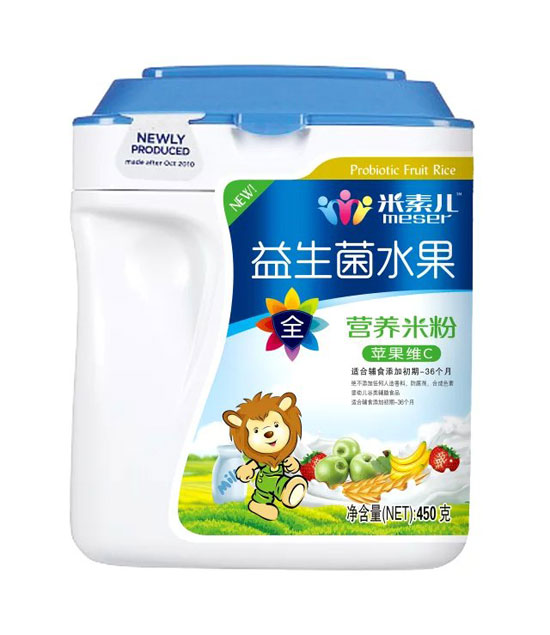米素兒益生菌水果蘋果維C營(yíng)養(yǎng)米粉聽(tīng)裝