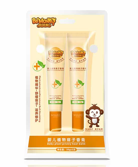 貝貝猴嬰兒植物痱子香膏