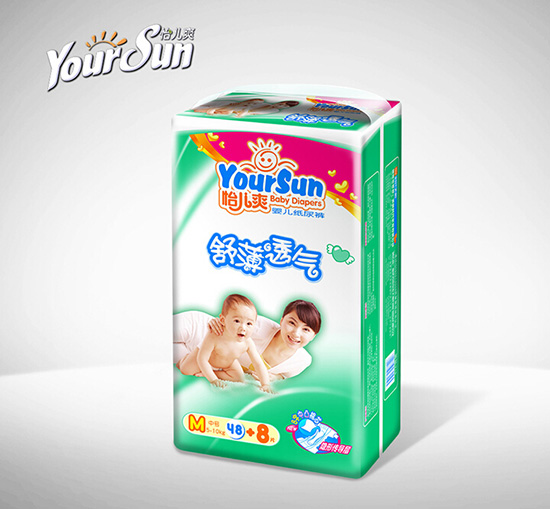 怡兒爽舒薄透氣紙尿褲M56片