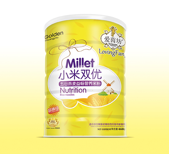 愛茵坊小米雙優(yōu)五谷燕麥益暢營養(yǎng)米粉聽裝