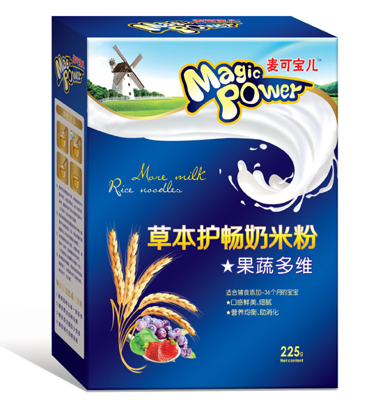 麥可寶兒果蔬多維草本護暢奶米粉盒裝