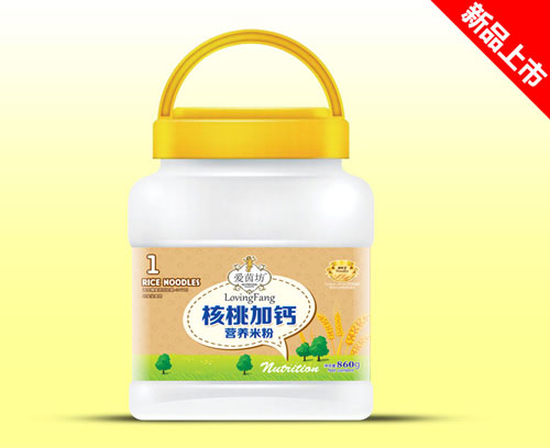 愛茵坊860g營養(yǎng)米粉桶裝核桃加鈣