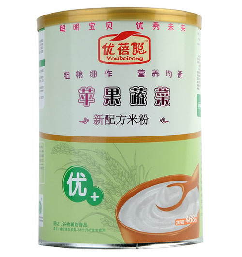 優(yōu)蓓聰蘋果蔬菜優(yōu)+營養(yǎng)米粉(鐵聽)