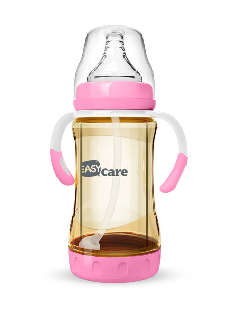 伊斯卡爾160mlPPSU安全玻璃自動奶瓶(紅)