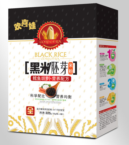 歡喜娃鱈魚(yú)胡蘿卜配方黑米胚芽米粉