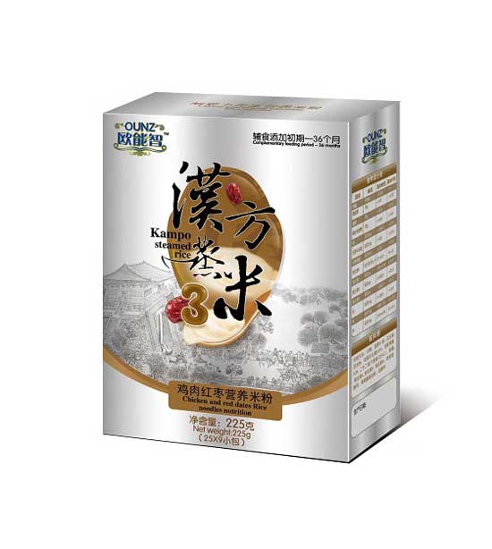 歐能智盒裝3段雞肉紅棗營養(yǎng)米粉