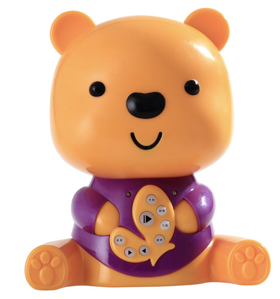 樂琪小熊哈彼早教故事機(jī)紫色