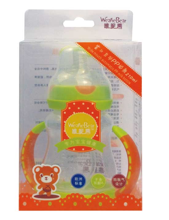 唯昵熊寬口自動(dòng)210ml奶瓶