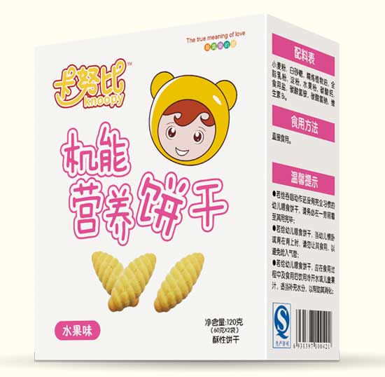 卡努比水果味機能營養(yǎng)餅干