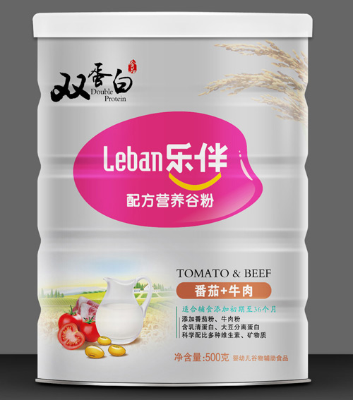 樂(lè)伴番茄+牛肉雙蛋白營(yíng)養(yǎng)谷粉500克