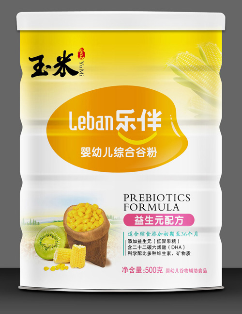 樂(lè)伴益生元配方玉米谷粉500克