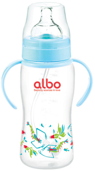 愛樂寶300mlPP自動奶瓶藍