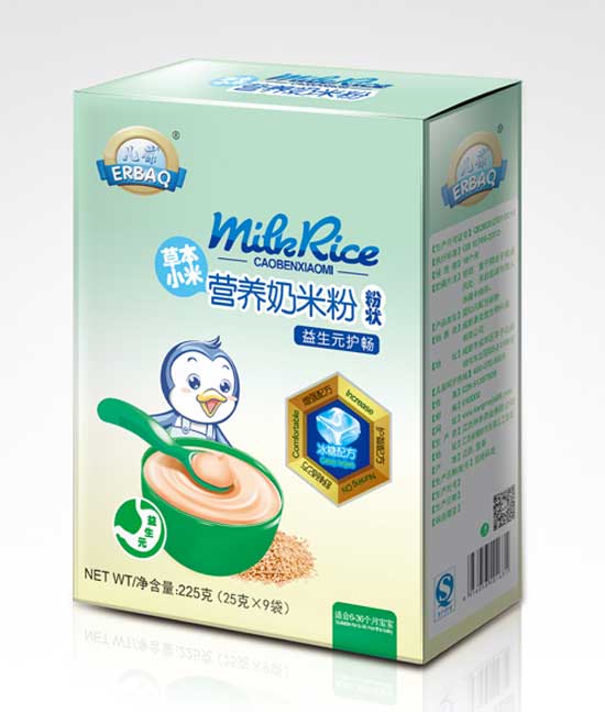 兒葆益生元護(hù)暢草本小米營(yíng)養(yǎng)奶米粉盒裝