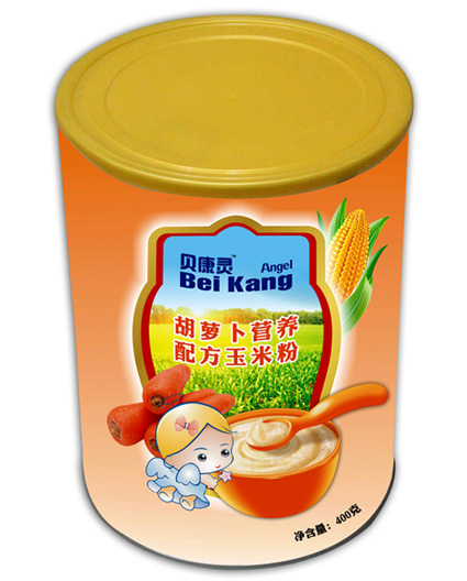 貝康靈胡蘿卜營(yíng)養(yǎng)配方玉米粉(聽裝)