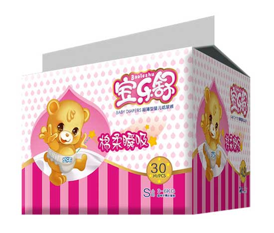 寶樂舒棉柔瞬吸超薄紙尿褲小包S碼