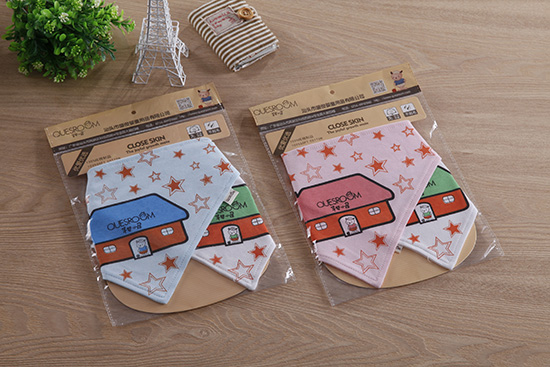 芊嬰小屋嬰兒棉柔時尚三角口水巾