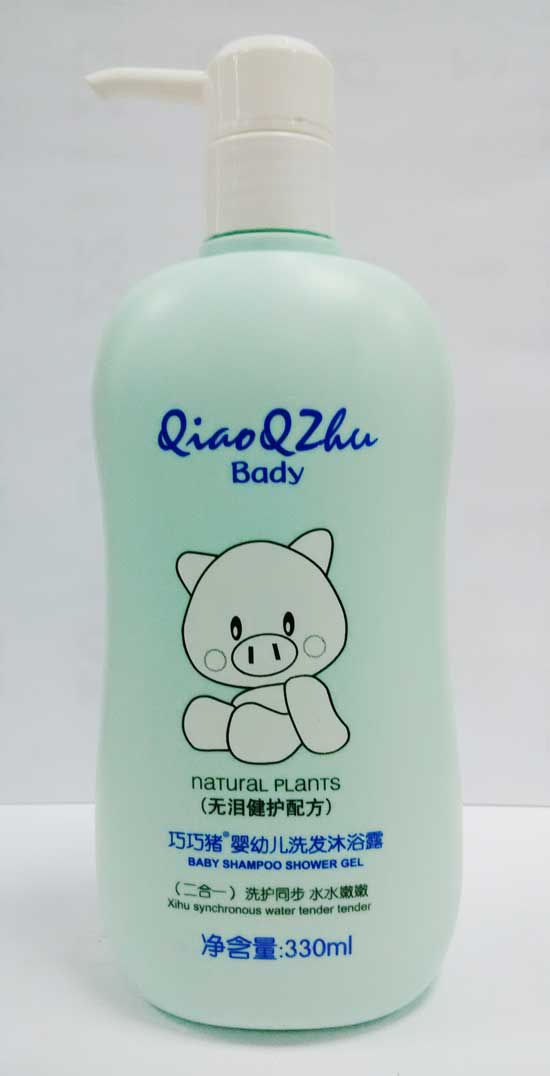 巧巧豬330ml嬰幼兒洗發(fā)沐浴露