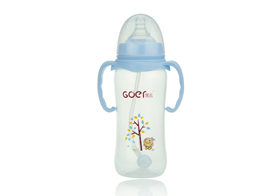 果兒330ML寬口PP弧型自動(dòng)吸奶瓶藍(lán)色