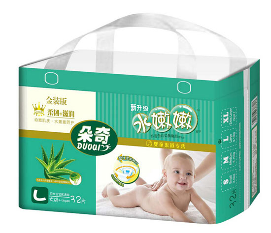 朵奇金裝水嫩嫩蘆薈蠶絲柔嫩紙尿褲-L32