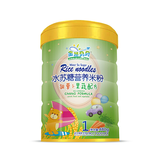 金頂貝貝胡蘿卜果蔬配方水蘇糖營(yíng)養(yǎng)米粉聽(tīng)裝