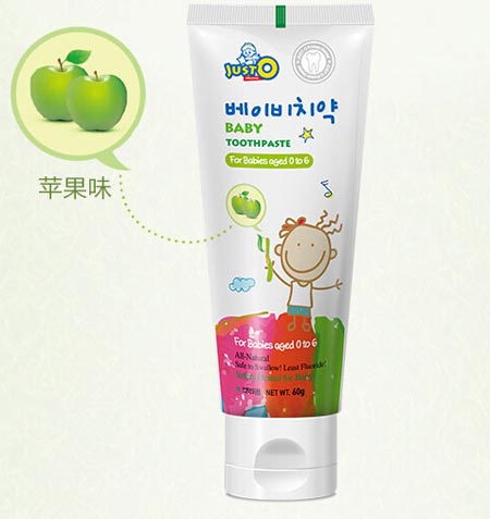 JUST-O-嬰幼兒牙膏(蘋果香)