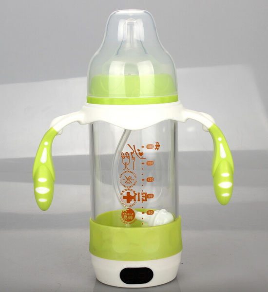 K100標(biāo)準(zhǔn)口徑玻璃奶瓶綠色