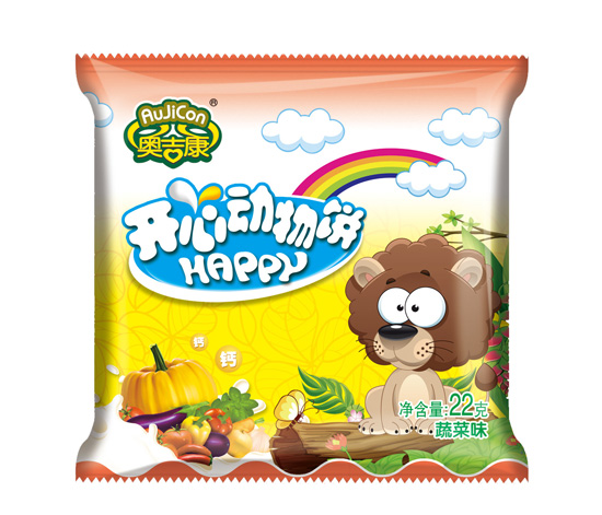 奧吉康嬰兒動物餅干蔬菜味