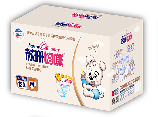 蘇珊媽咪嬰兒紙尿褲M(mǎn)120片